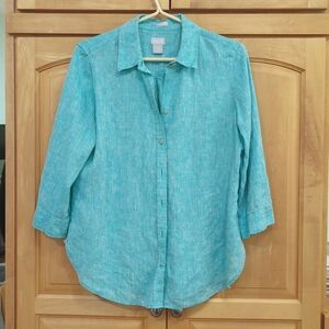 Chico 100% linen blouse